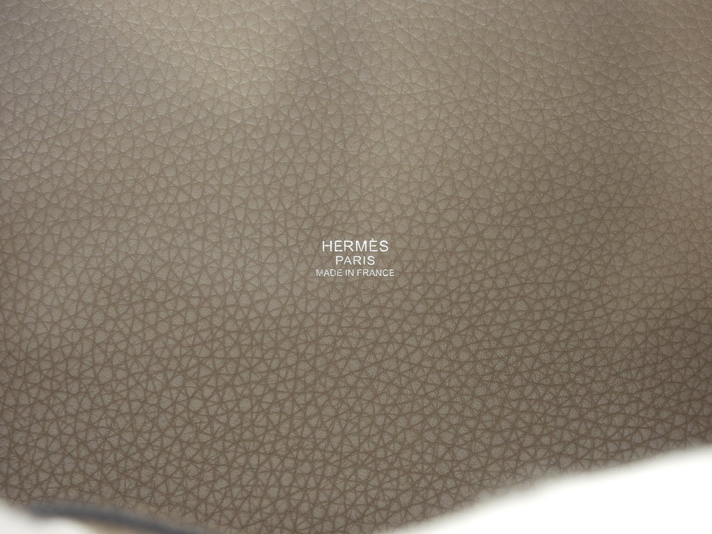 Hermès Picotin Lock MM Taurillon Clemence Gris Tourterelle Borsa a mano @T 3