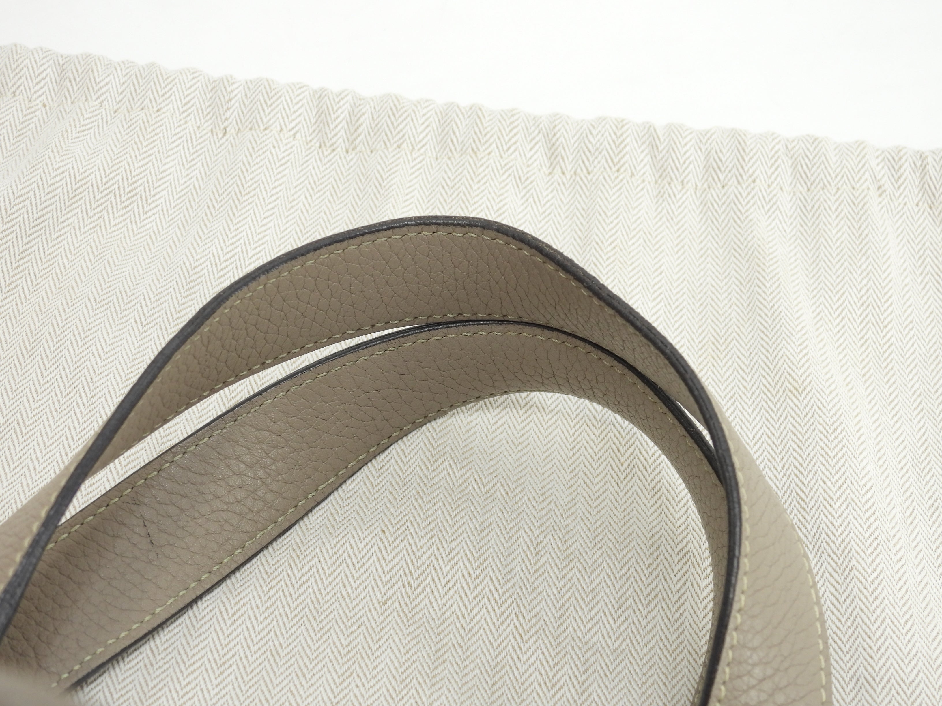 Hermès Picotin Lock MM Taurillon Clemence Gris Tourterelle Borsa a mano @T 3
