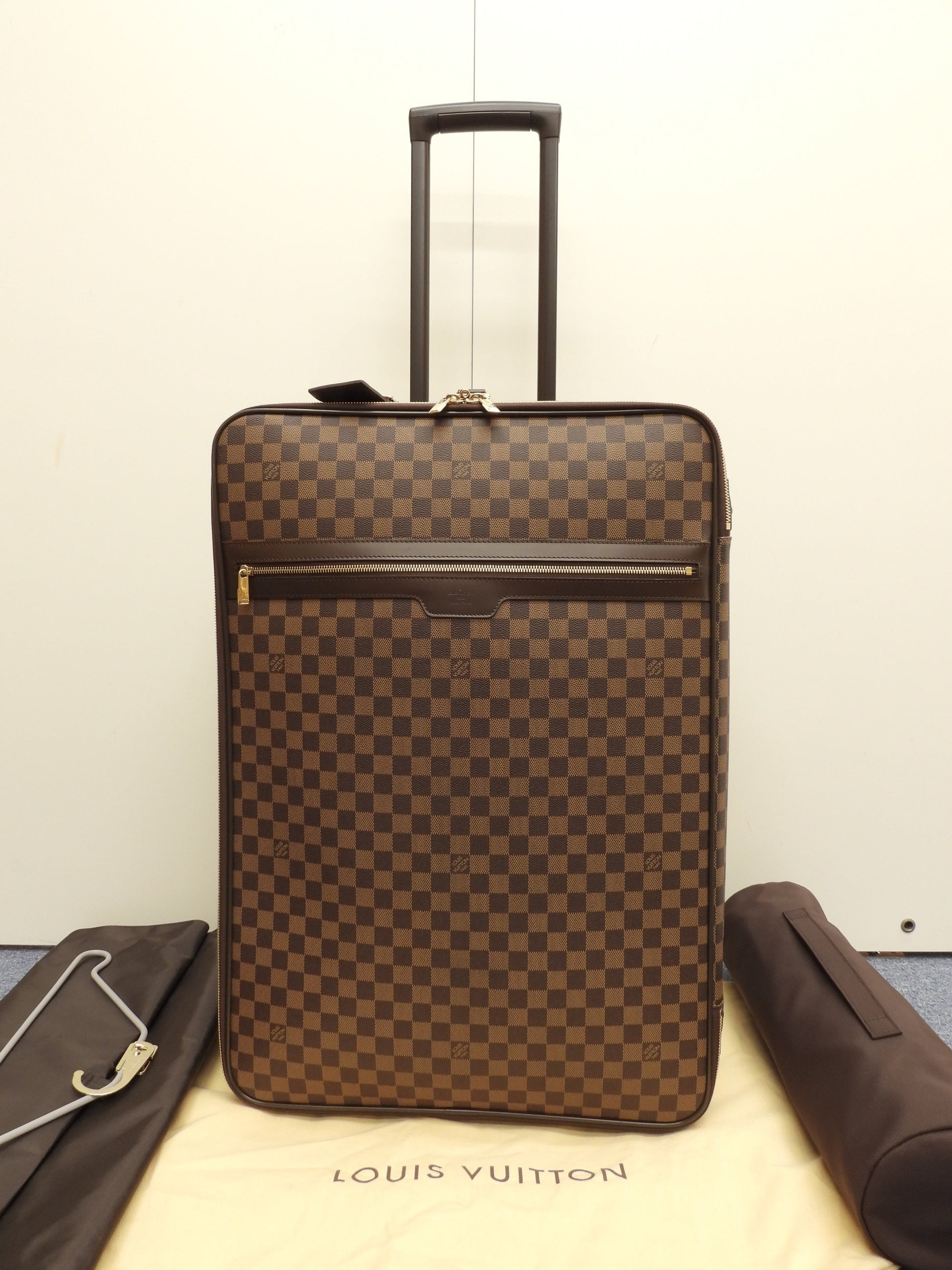 ルイヴィトン ペガス65 N23247 ダミエ トロリーバッグ 旅行用キャリーバッグ 極美品@SP4099