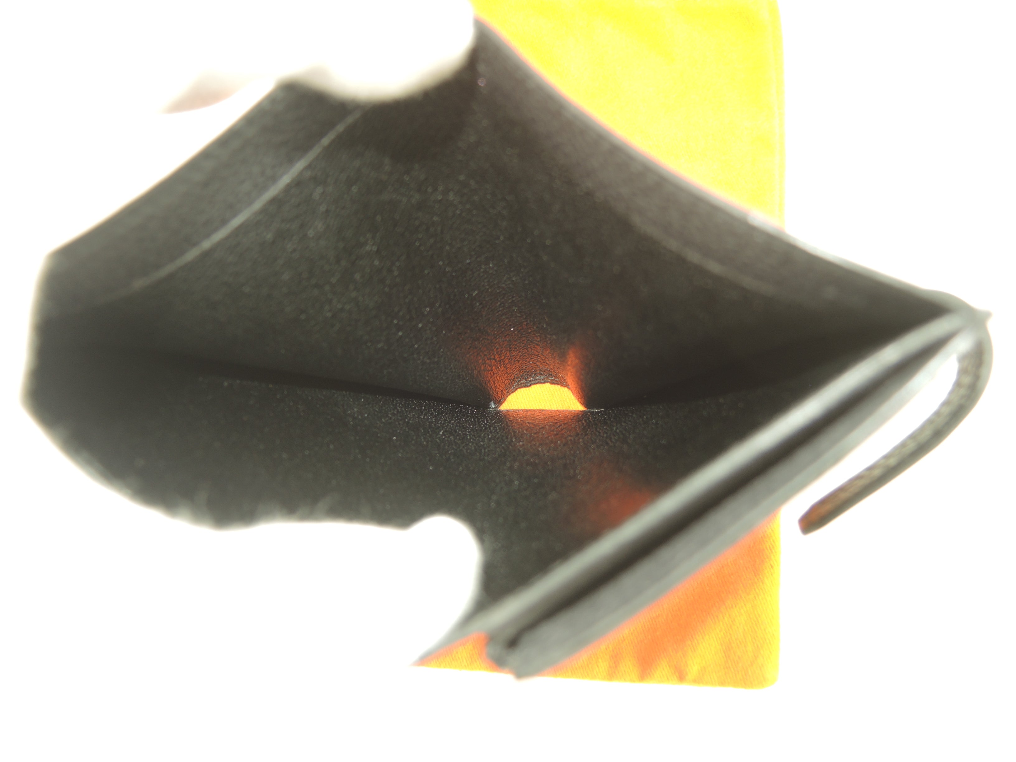 Hermès Jige Togo Nero Portafoglio Compatto Bifold Raro Eccellenti Condizioni @□D 7