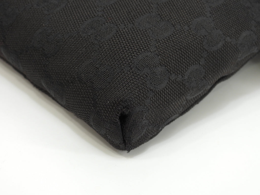 Gucci marsupio GG Supreme cotone pelle nera marsupio marsupio come nuovo @ 13