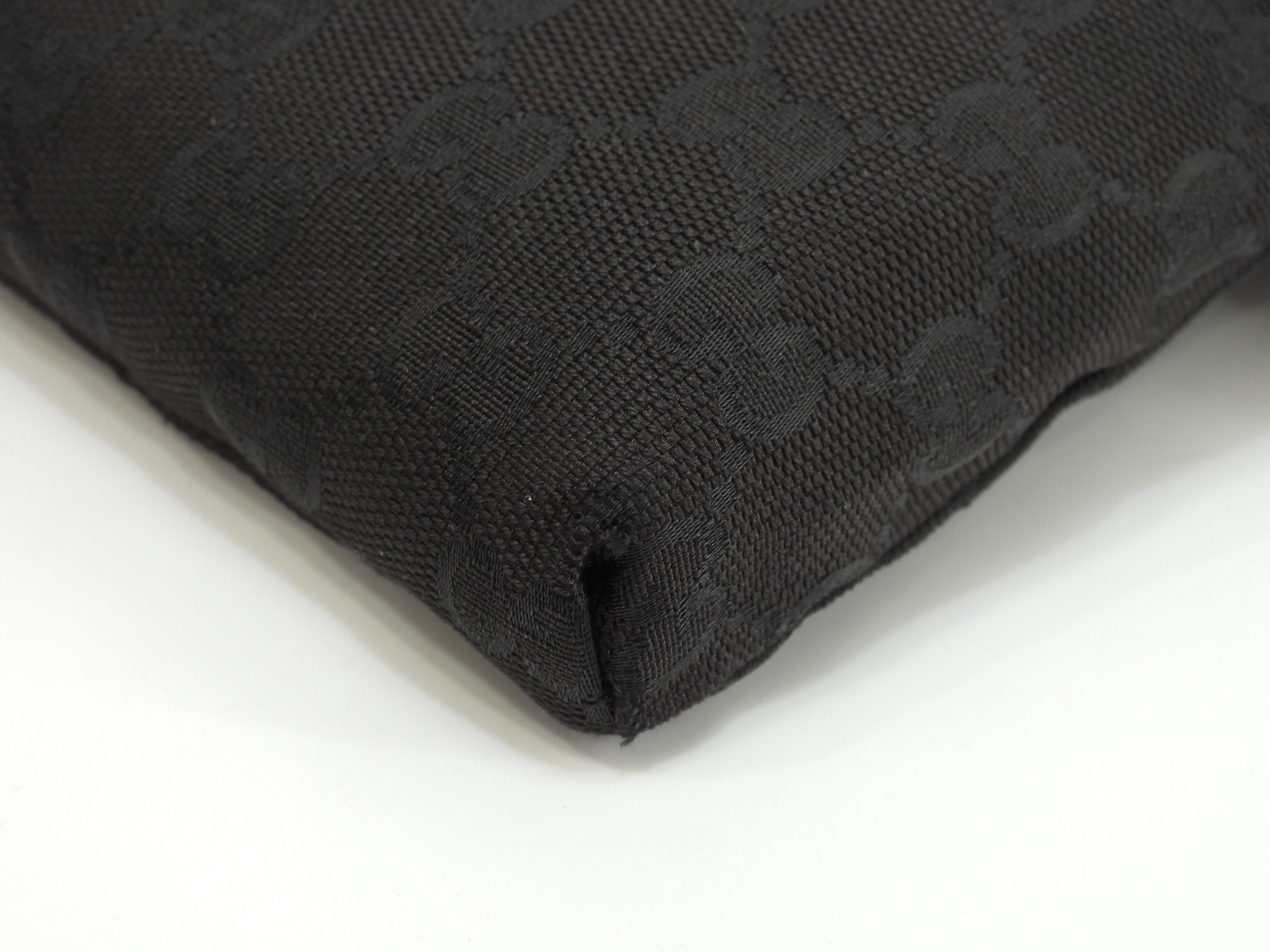 Gucci marsupio GG Supreme cotone pelle nera marsupio marsupio come nuovo @ 13