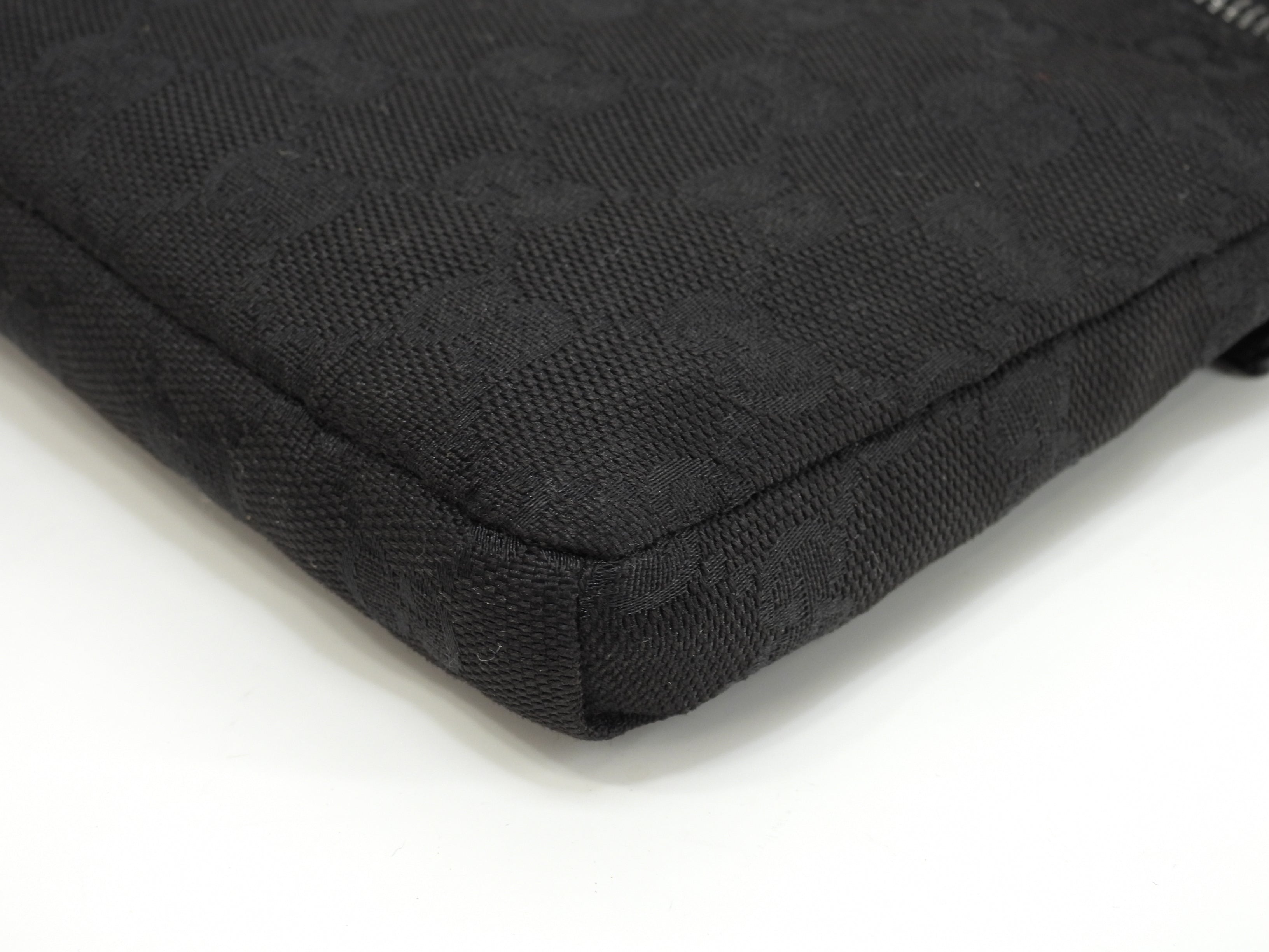 Gucci marsupio GG Supreme cotone pelle nera marsupio marsupio come nuovo @ 13