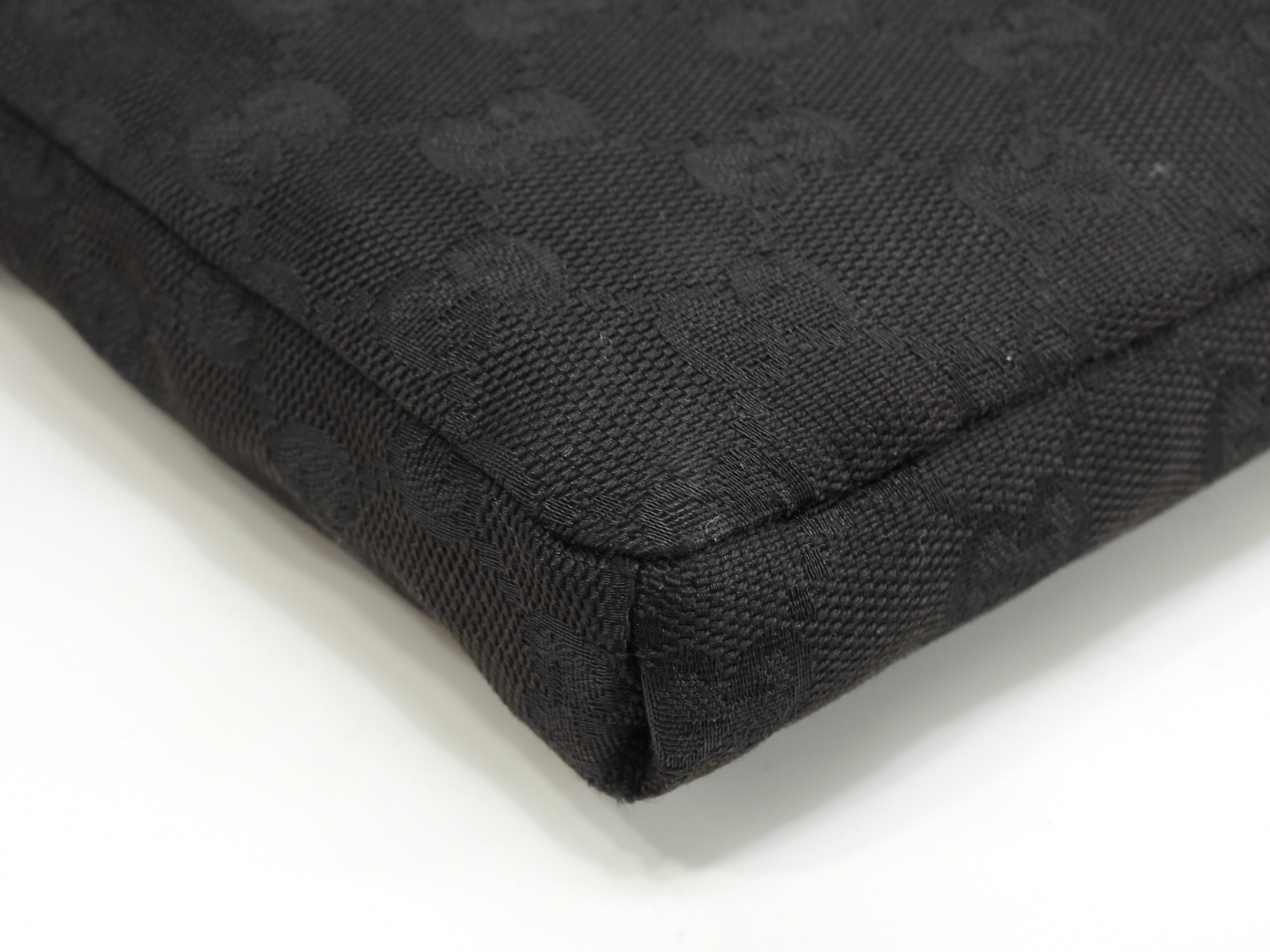 Gucci marsupio GG Supreme cotone pelle nera marsupio marsupio come nuovo @ 13