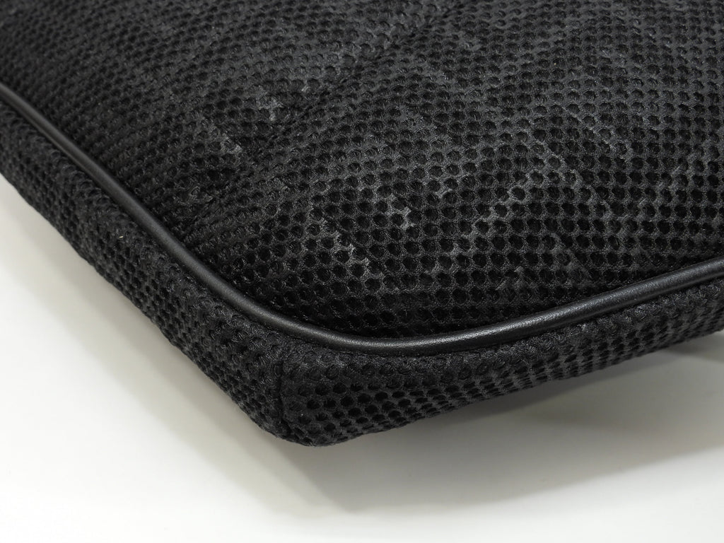 Fendi marsupio in nylon a rete nero borsa a tracolla@ 1