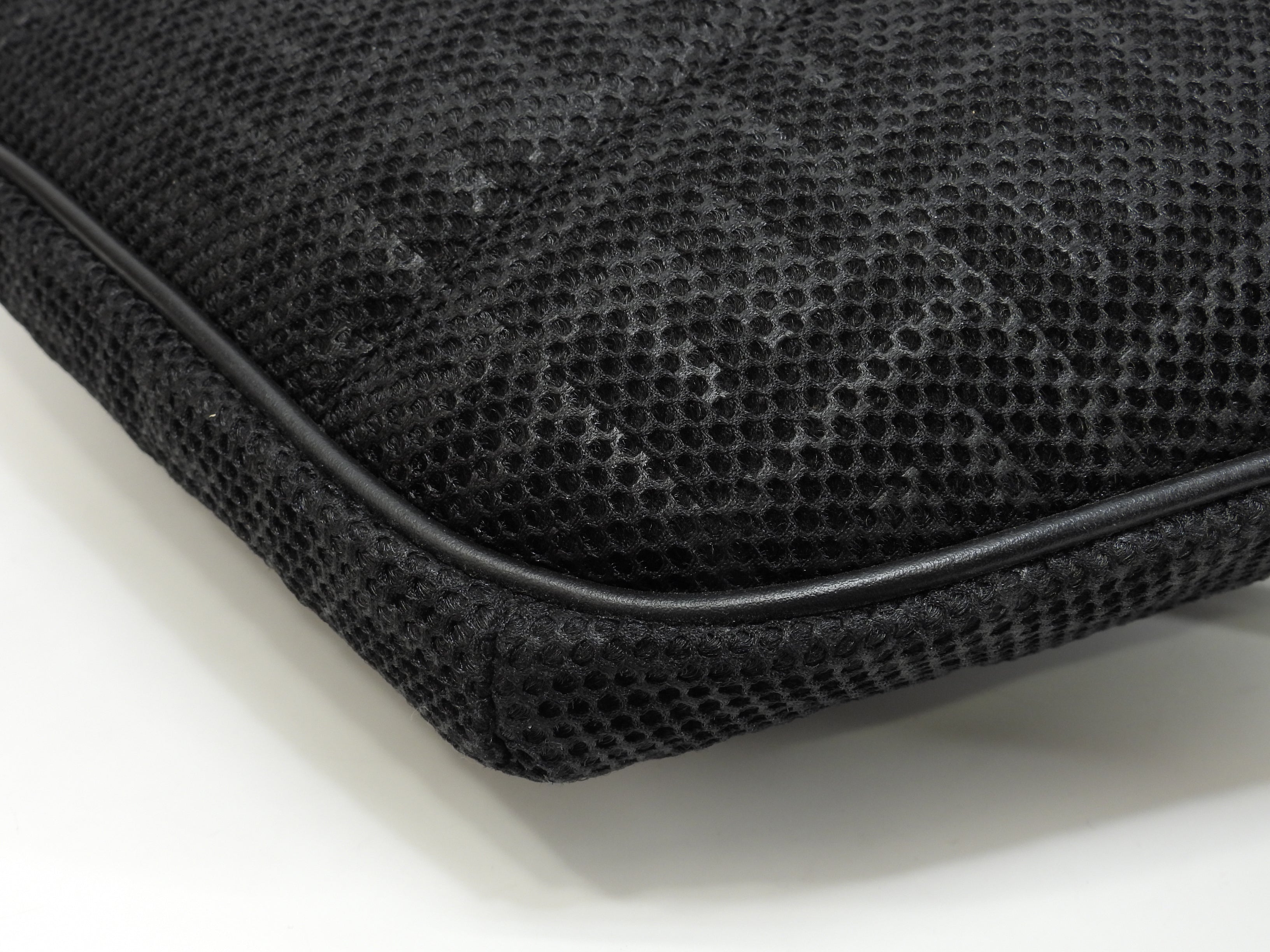 Fendi marsupio in nylon a rete nero borsa a tracolla@ 1
