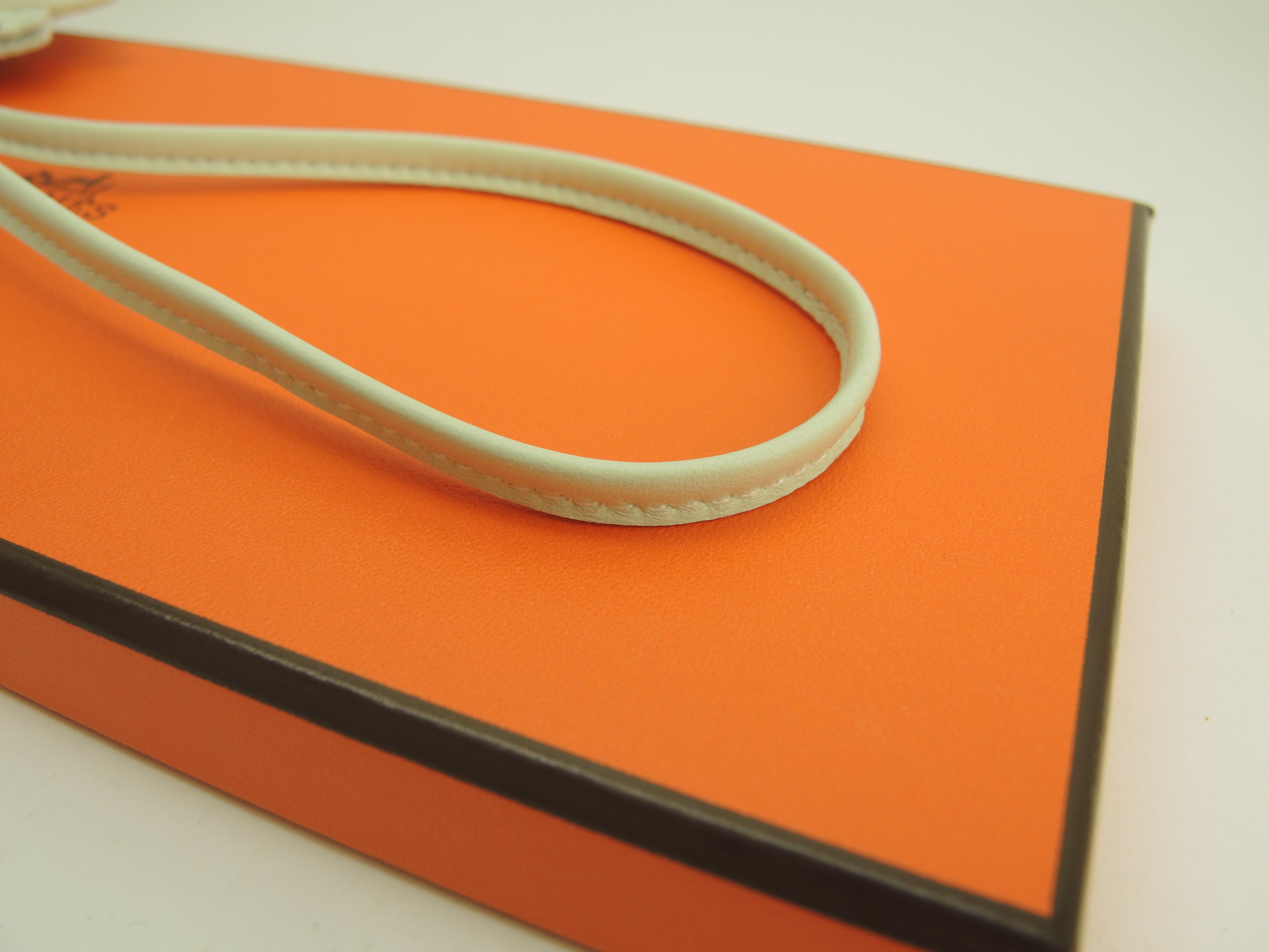 Hermès Rodeo PM Pegaso Agneau Milo Kure Chagreen Charm per borsa Nuovo@B