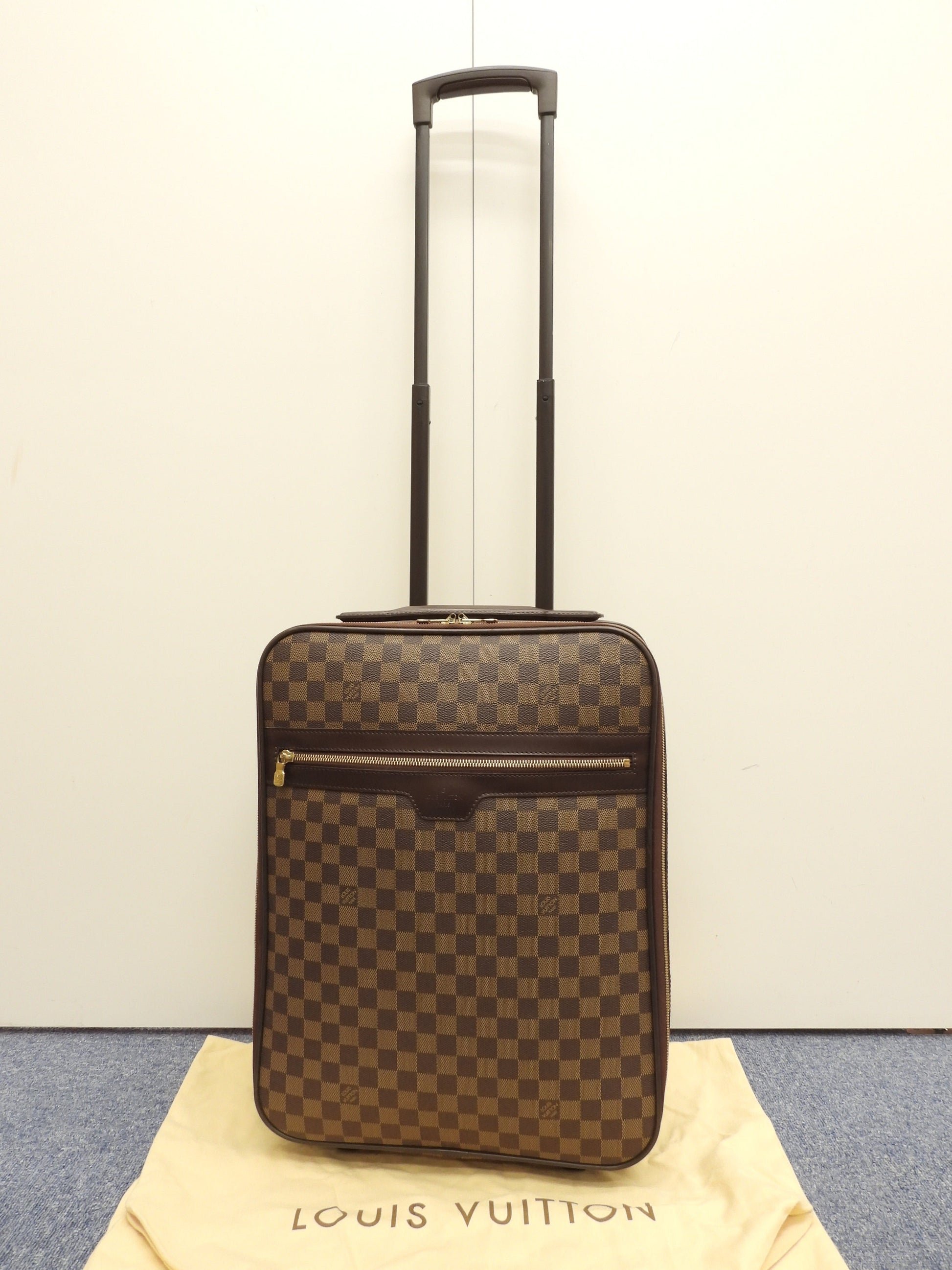 ルイヴィトン ペガス45 N23293 ダミエ 旅行用キャリーバッグ小 トロリーバッグ 美品@SP0016
