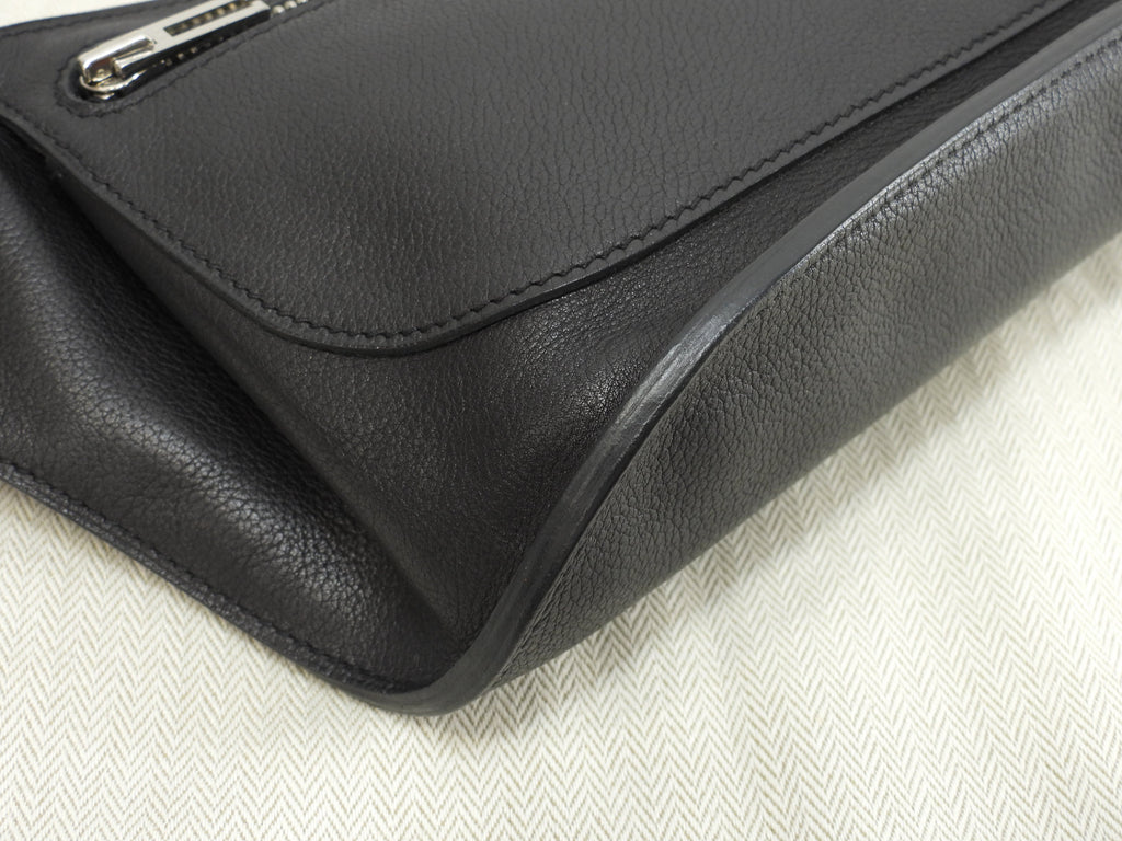 Hermès marsupio Chiquita 100 in pelle nera da uomo, tracolla, borsa a tracolla@□O