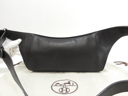 Hermès marsupio Chiquita 100 in pelle nera da uomo, tracolla, borsa a tracolla@□O