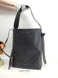 Celine Twisted Cabas Pelle Blu Verde Borsa a spalla hobo Borsa a spalla semi NUOVO@S-LA-4195