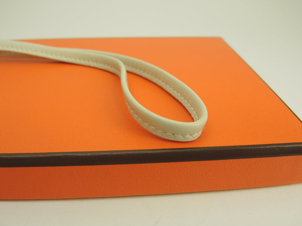 Hermès Rodeo PM Pegase Agneau Milo Craie Nero Blu Charm Borsa Nuovo@U 10
