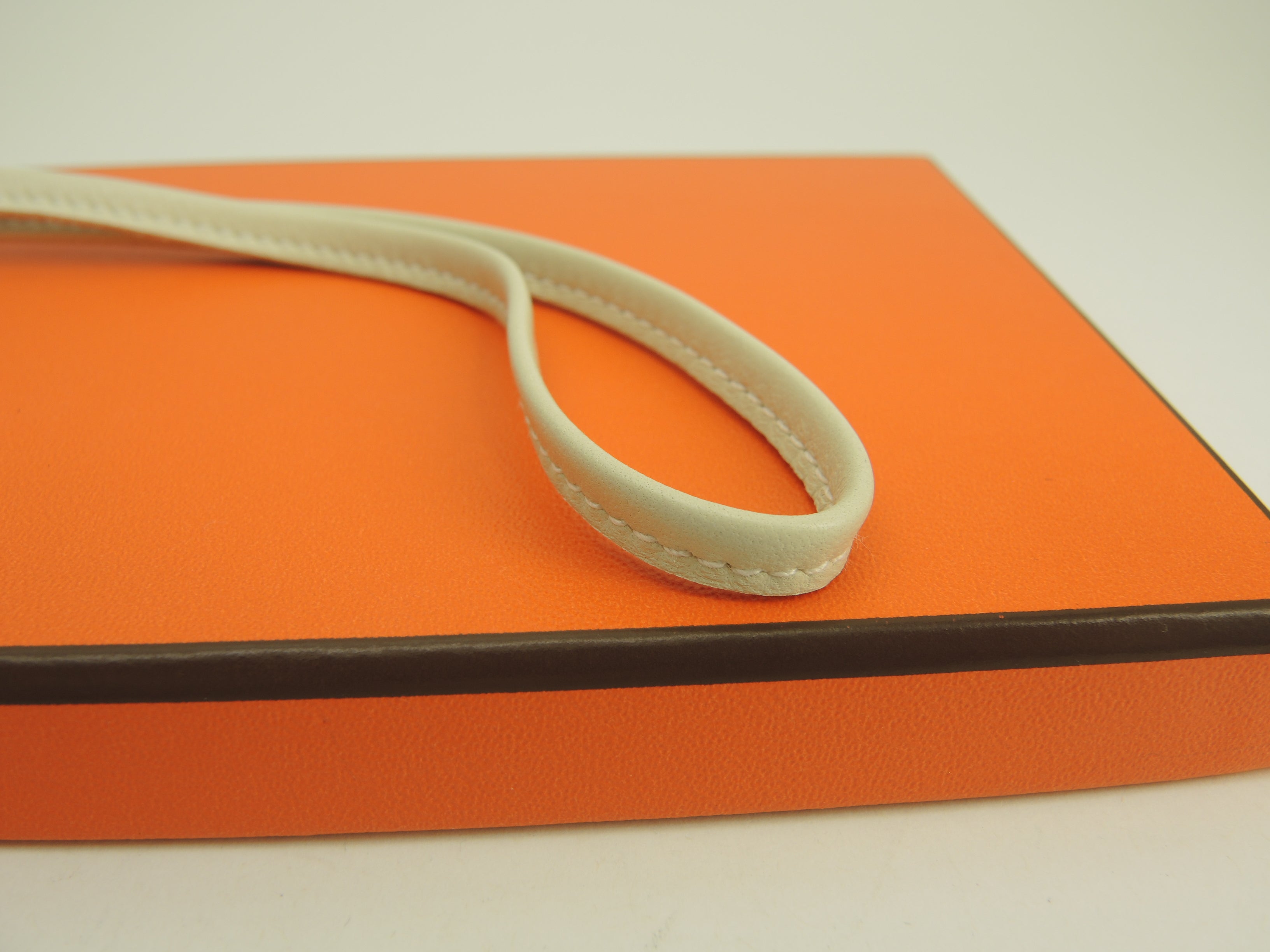 Hermès Rodeo PM Pegase Agneau Milo Craie Nero Blu Charm Borsa Nuovo@U 10