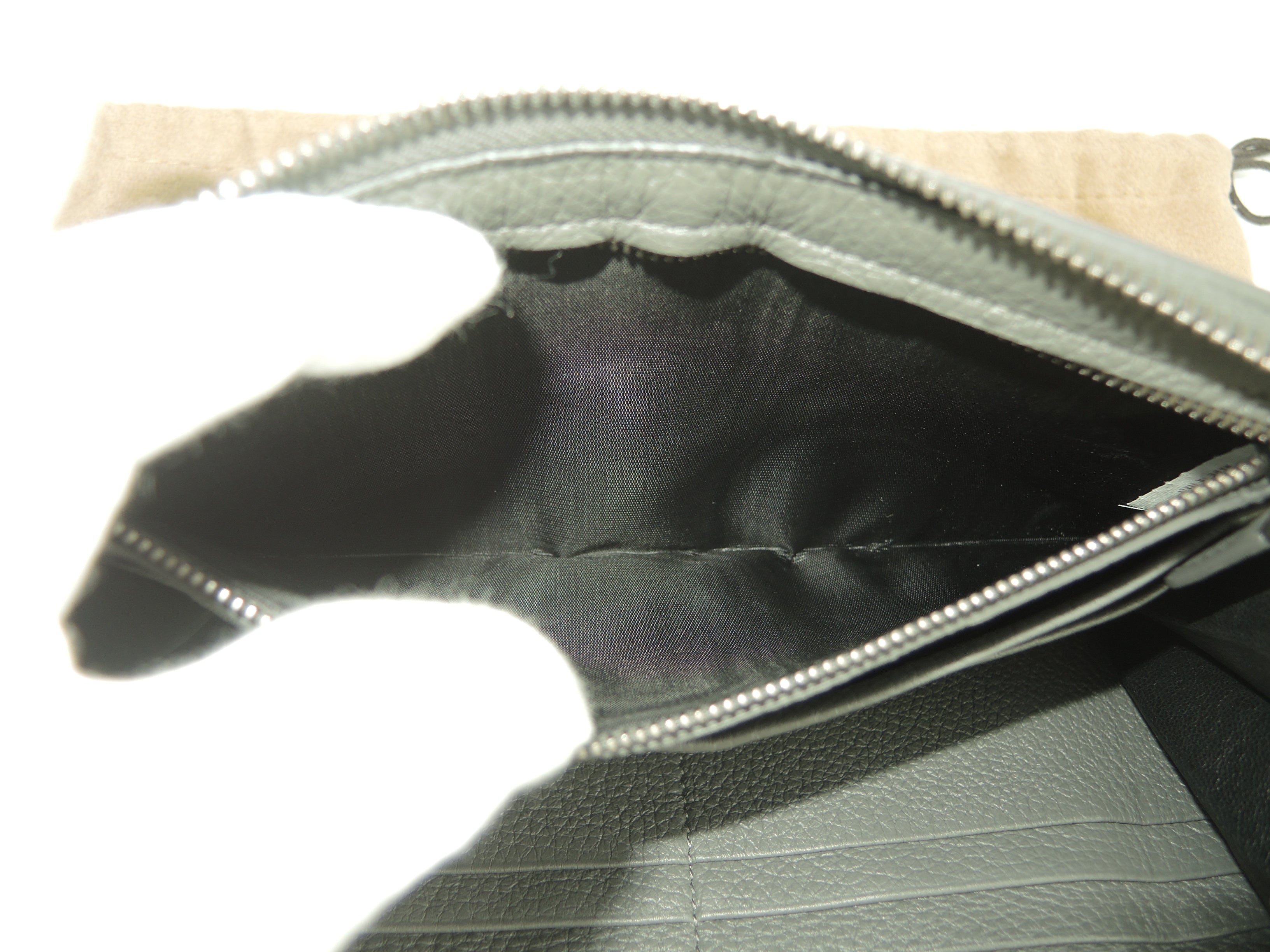 Bottega Veneta Portafoglio Lungo Grande Intrecciato Pelle Grigia Zip Intorno@S10160510E