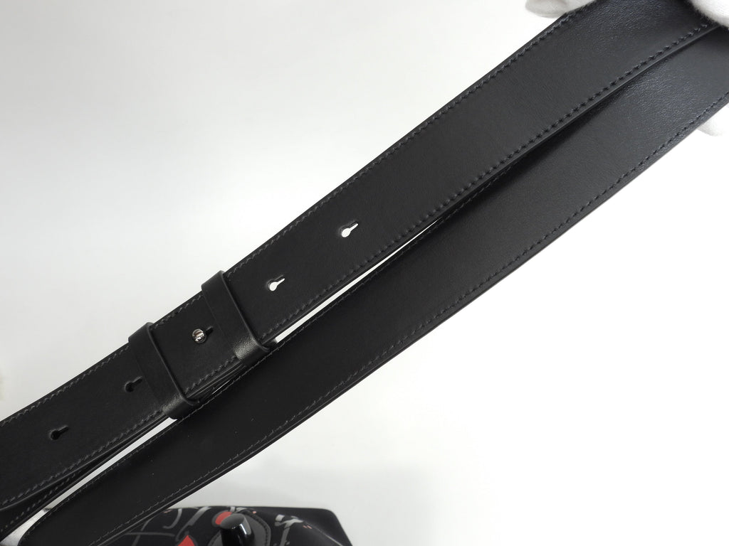 Christian Louboutin borsa tote piccola Frangibus nera, borsa a mano con tracolla, come nuova@ 4