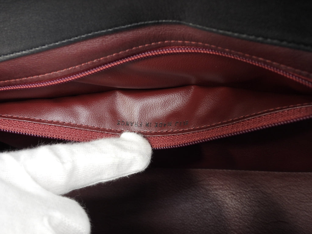 Cartier Borsa a mano Cabochon coccodrillo nero Tote bag Nuova@ELIJ