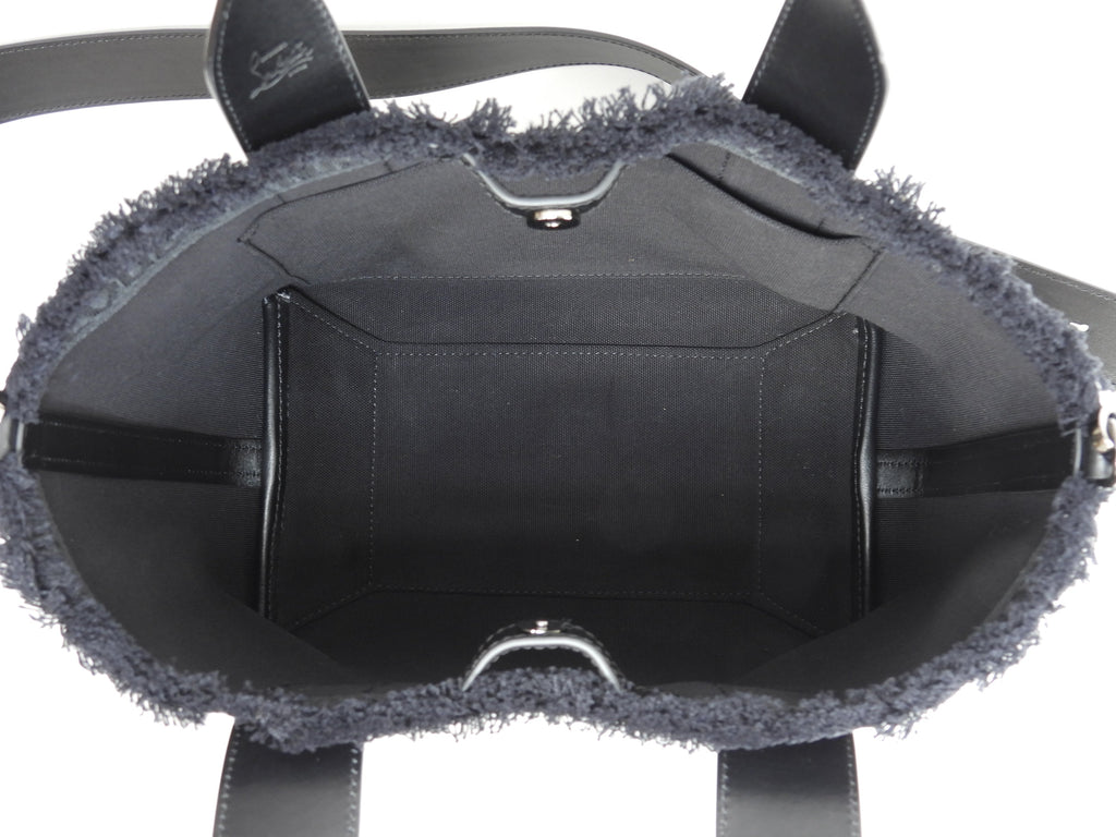 Christian Louboutin borsa tote piccola Frangibus nera, borsa a mano con tracolla, come nuova@ 4