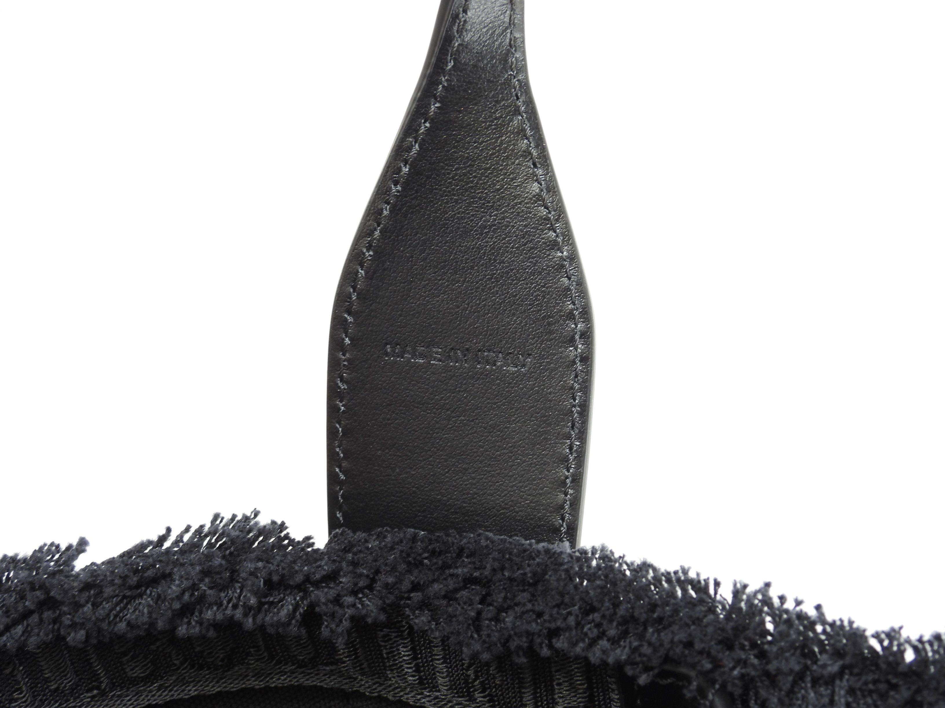 Christian Louboutin borsa tote piccola Frangibus nera, borsa a mano con tracolla, come nuova@ 4