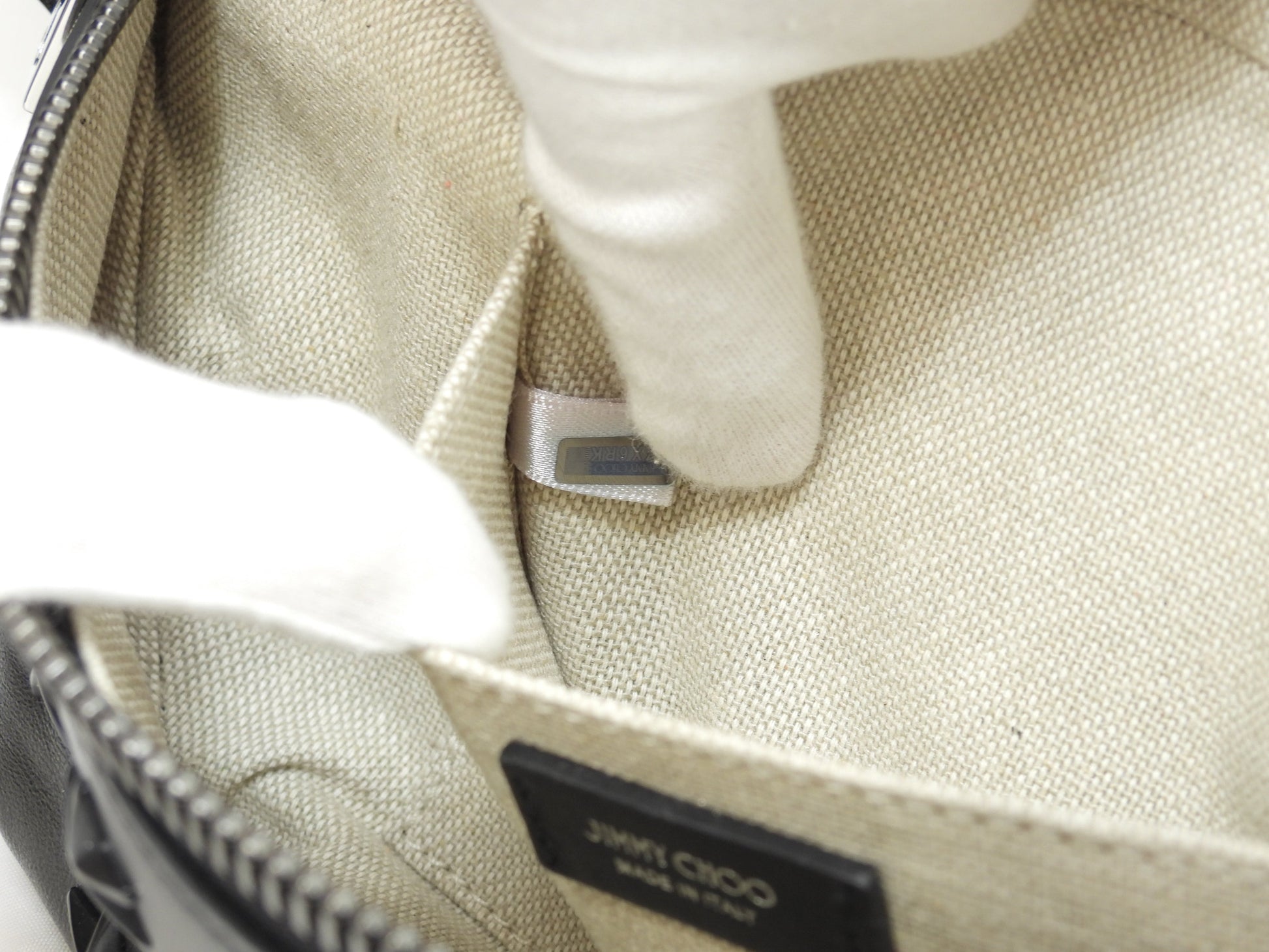 ジミーチュウ フィンズリー 黒星スタッズ レザー黒 ボディバッグ ウエストバッグ 極美品@SYX6RK