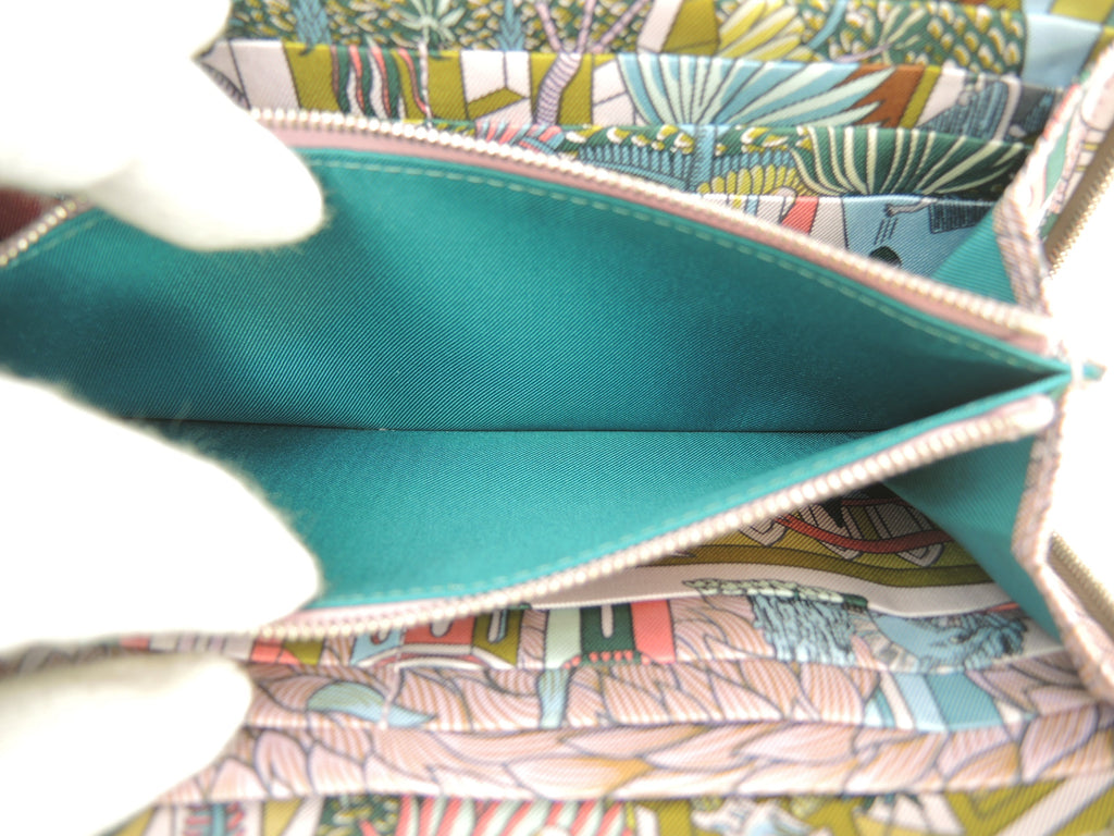 Hermès Azap Long Silk'in Epsom Étoupe Portafoglio Nuovo@D 18