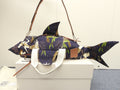Loewe Shark Bag Paula's Ibiza cotone pelle blu borsa a tracolla con tracolla edizione limitata nuova di zecca @ 1