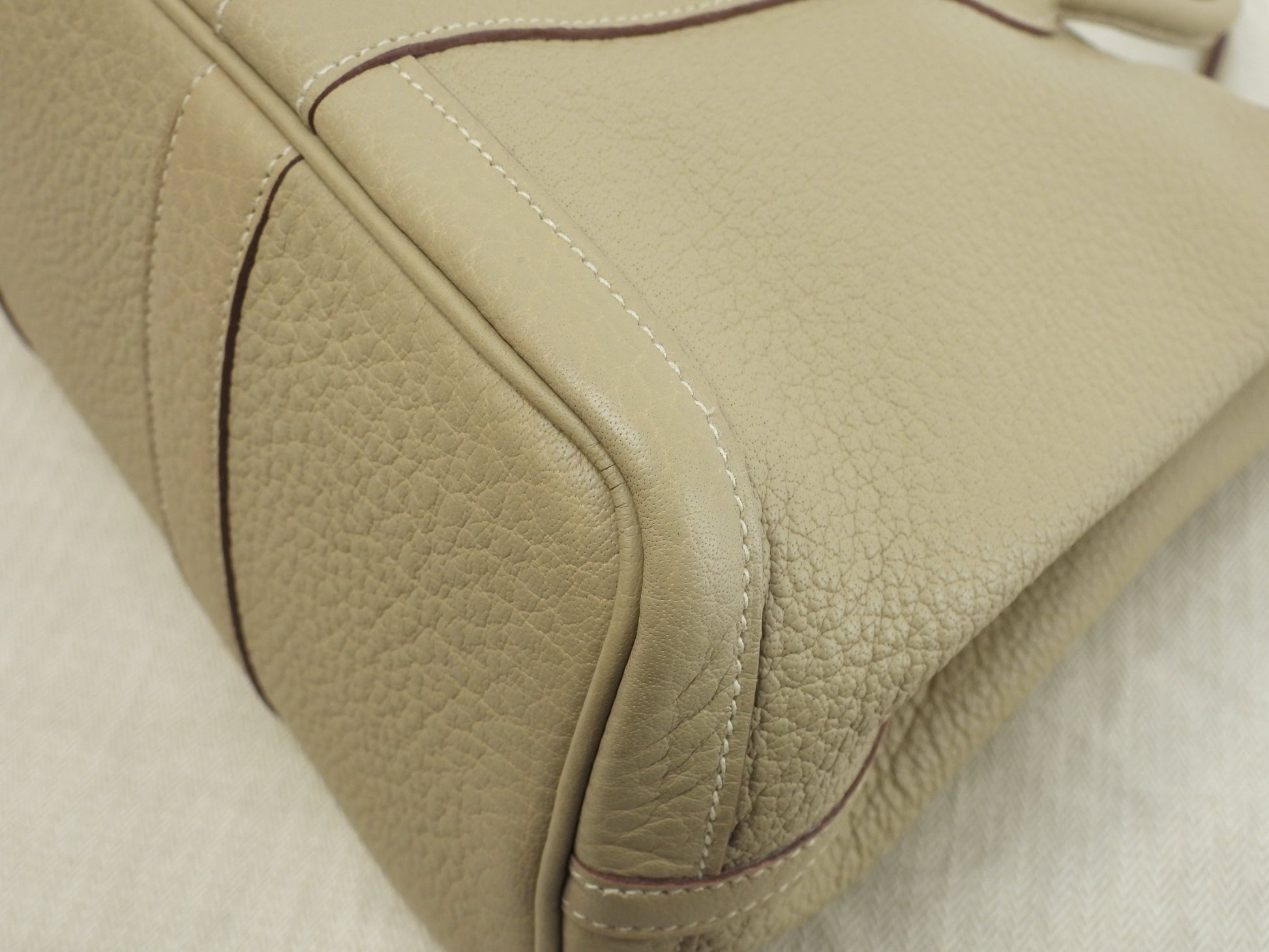Hermès Garden Party TPM Negonda Parchemin Borsa a mano Shopper Condizioni eccellenti@□L 5
