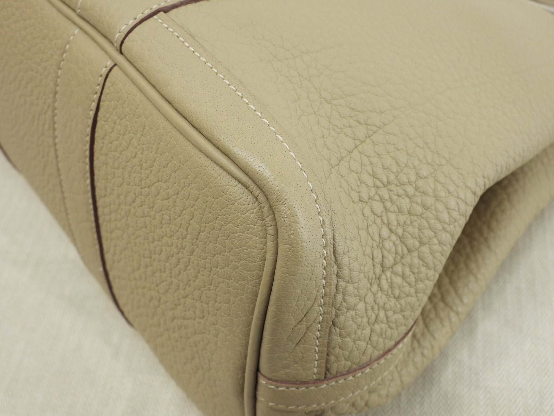 Hermès Garden Party TPM Negonda Parchemin Borsa a mano Shopper Condizioni eccellenti@□L 5