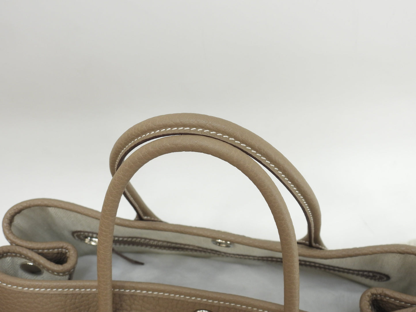 Hermes Garden Party TPM Negonda Etoupe Borsa a Mano Tote Come Nuova@U