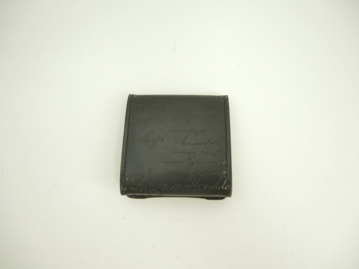 Berluti Portamonete Origin Pelle Calligraphy Nera @E0271 2