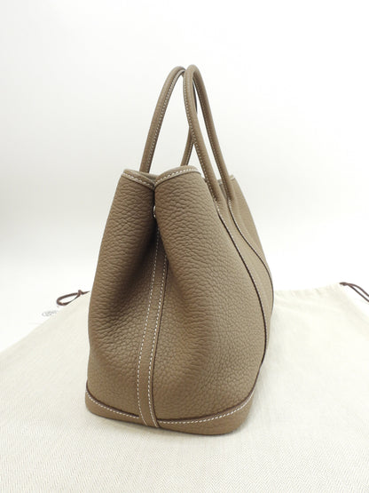 Hermes Garden Party TPM Negonda Etoupe Borsa a Mano Tote Come Nuova@U