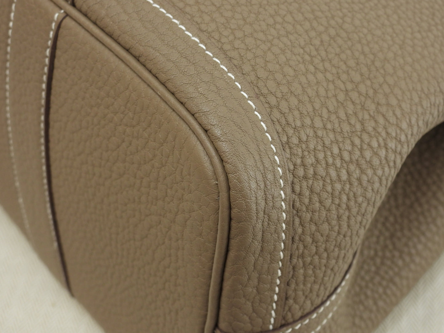 Hermes Garden Party TPM Negonda Etoupe Borsa a Mano Tote Come Nuova@U