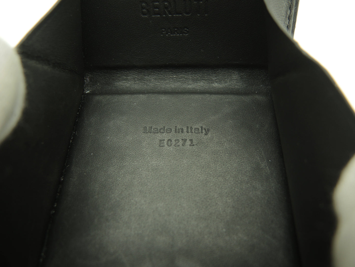 Berluti Portamonete Origin Pelle Calligraphy Nera @E0271 2