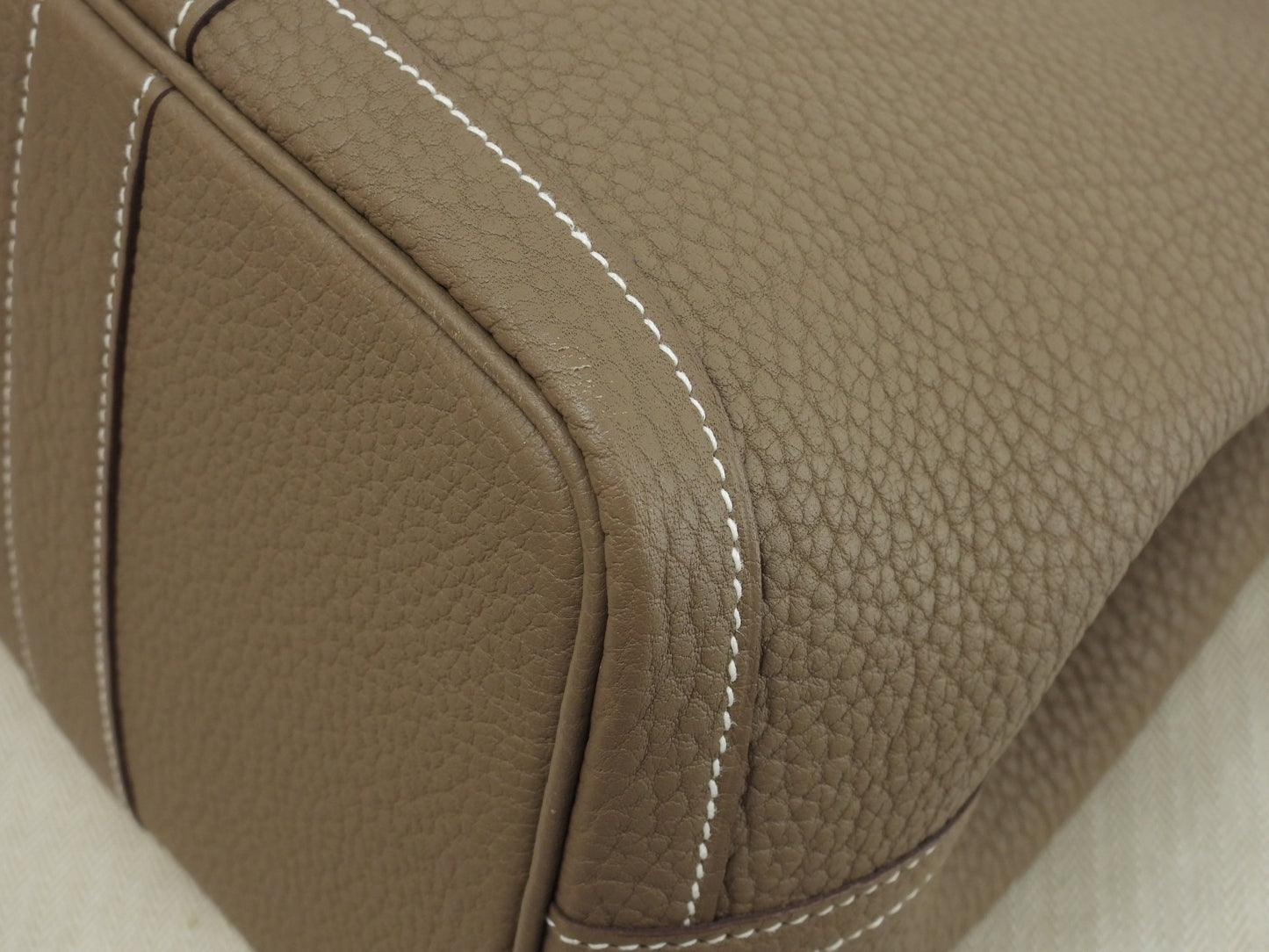 Hermes Garden Party TPM Negonda Etoupe Borsa a Mano Tote Come Nuova@U
