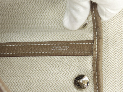 Hermes Garden Party TPM Negonda Etoupe Borsa a Mano Tote Come Nuova@U