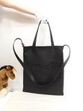 Loewe Borsa Tote Dragon in pelle nera Borsa a tracolla da uomo Come nuova@261941
