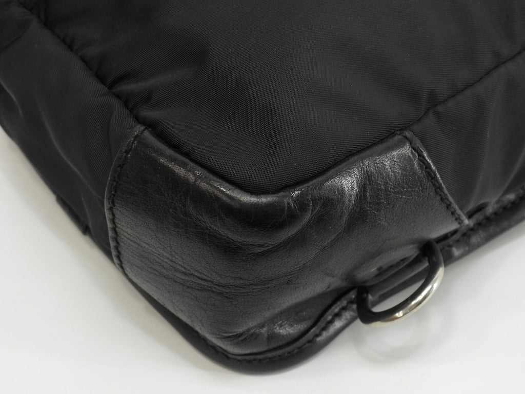 Daniel & Bob borsa a tracolla in nylon e pelle nera, marsupio, borsa a tracolla @ 2