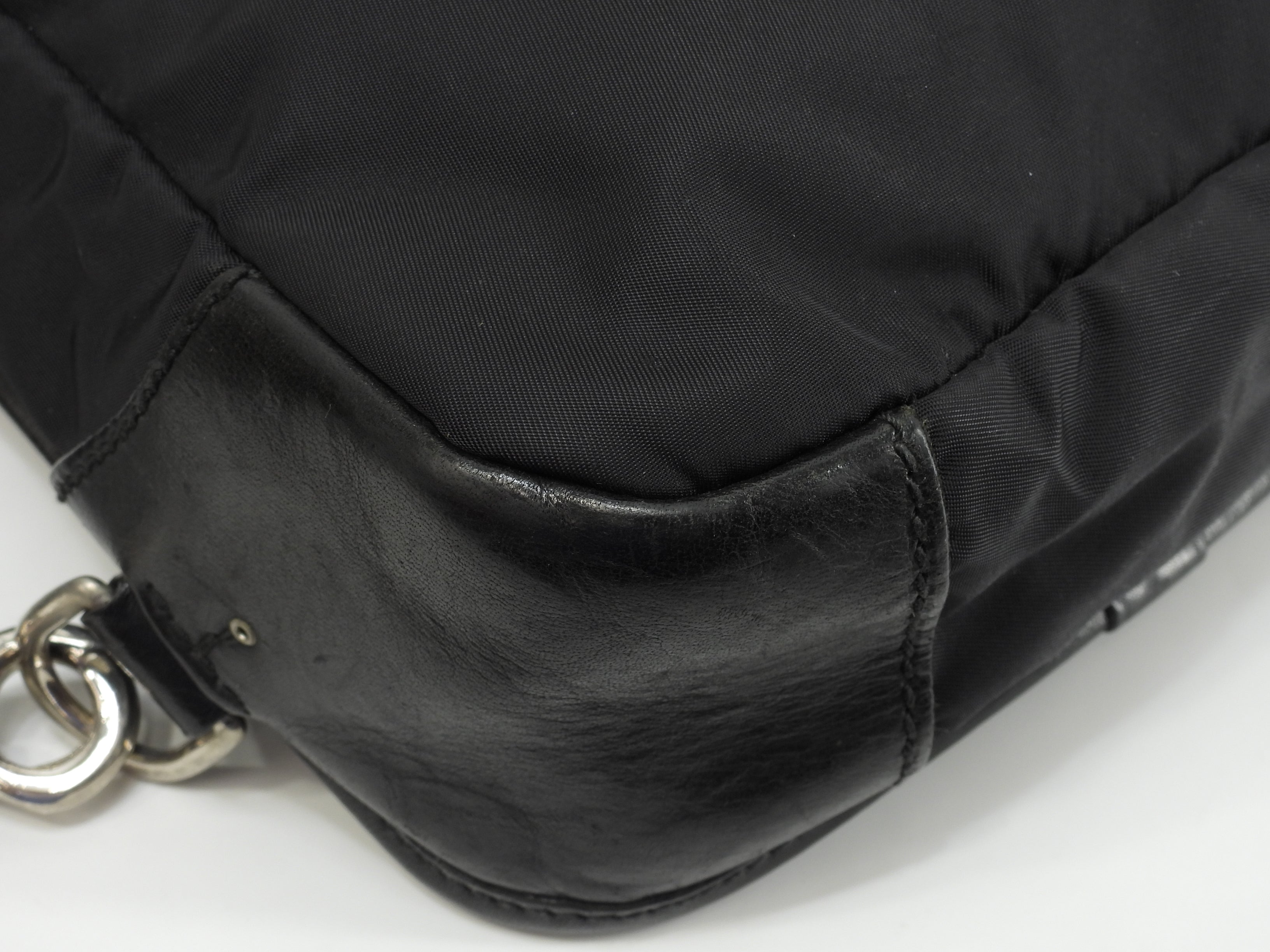 Daniel & Bob borsa a tracolla in nylon e pelle nera, marsupio, borsa a tracolla @ 2