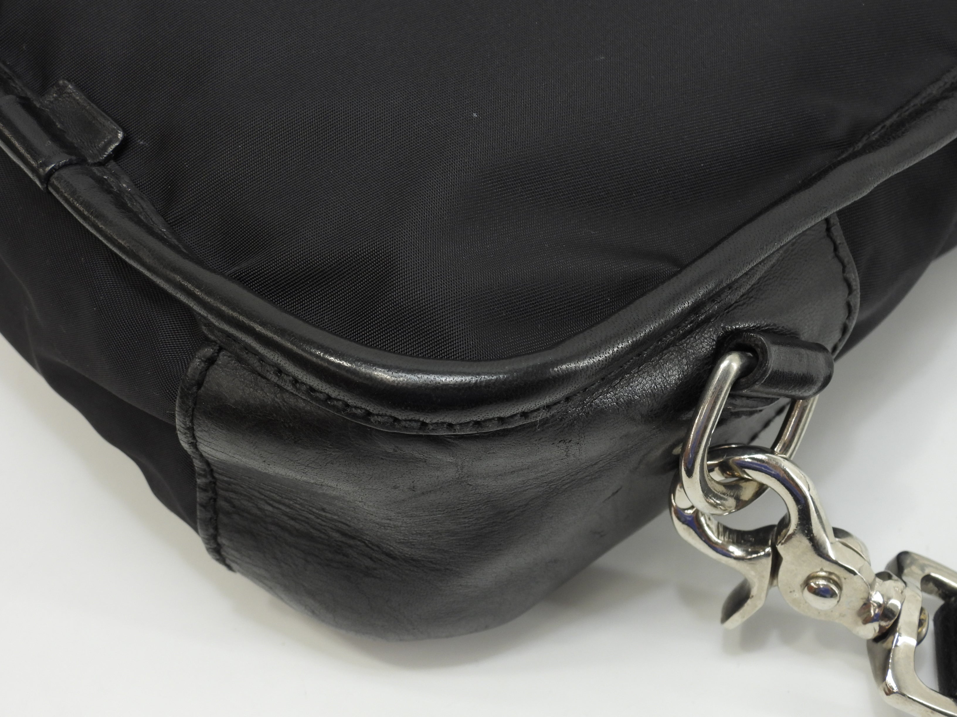 Daniel & Bob borsa a tracolla in nylon e pelle nera, marsupio, borsa a tracolla @ 2
