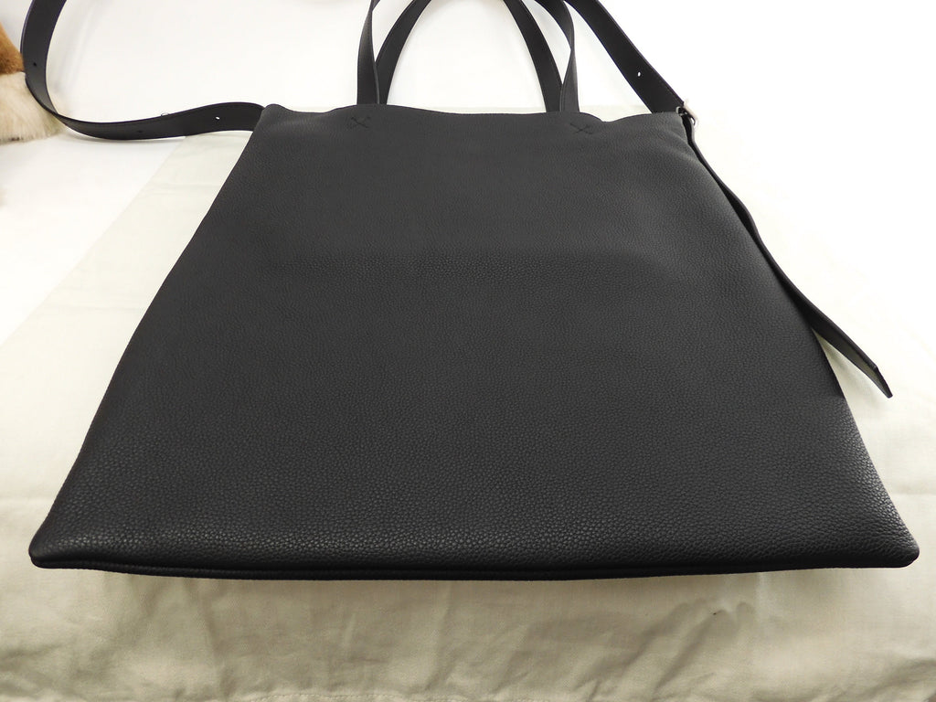 Loewe Borsa Tote Dragon in pelle nera Borsa a tracolla da uomo Come nuova@261941