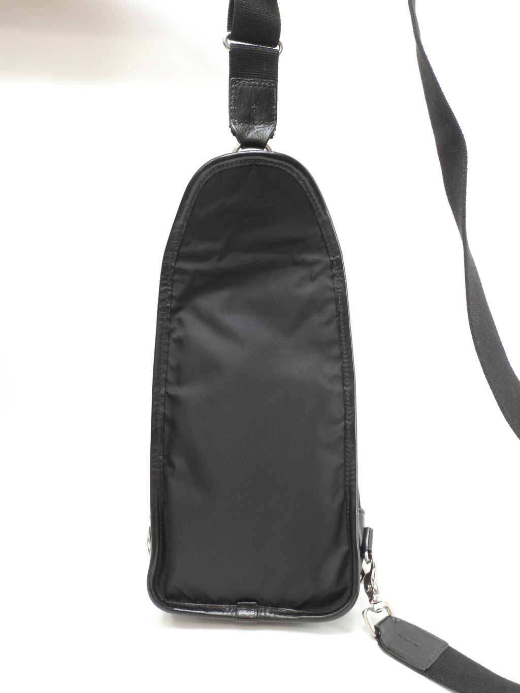 Daniel & Bob borsa a tracolla in nylon e pelle nera, marsupio, borsa a tracolla @ 2