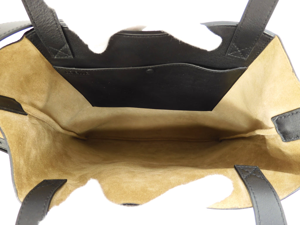 Loewe Borsa Tote Dragon in pelle nera Borsa a tracolla da uomo Come nuova@261941