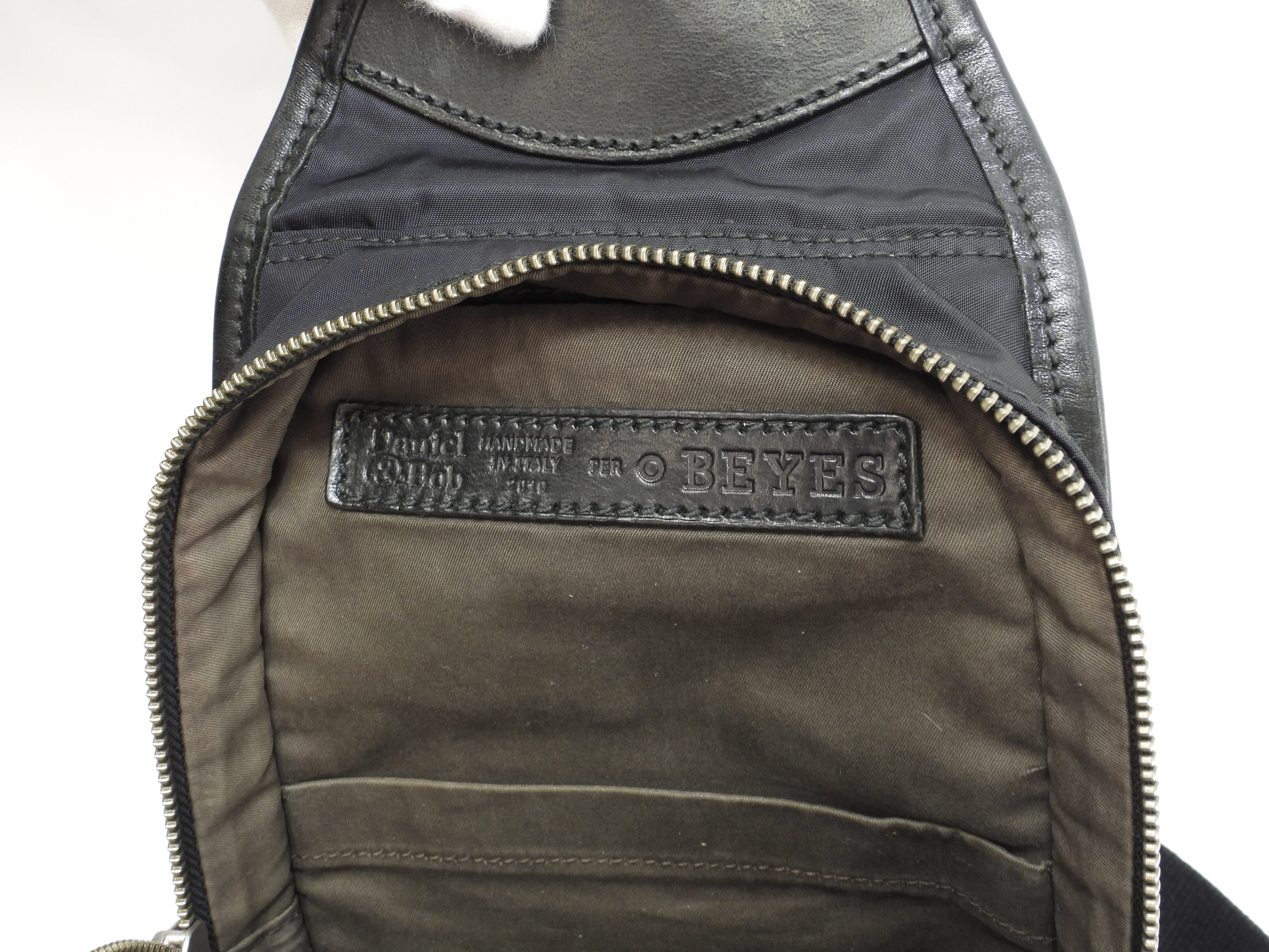 Daniel & Bob borsa a tracolla in nylon e pelle nera, marsupio, borsa a tracolla @ 2