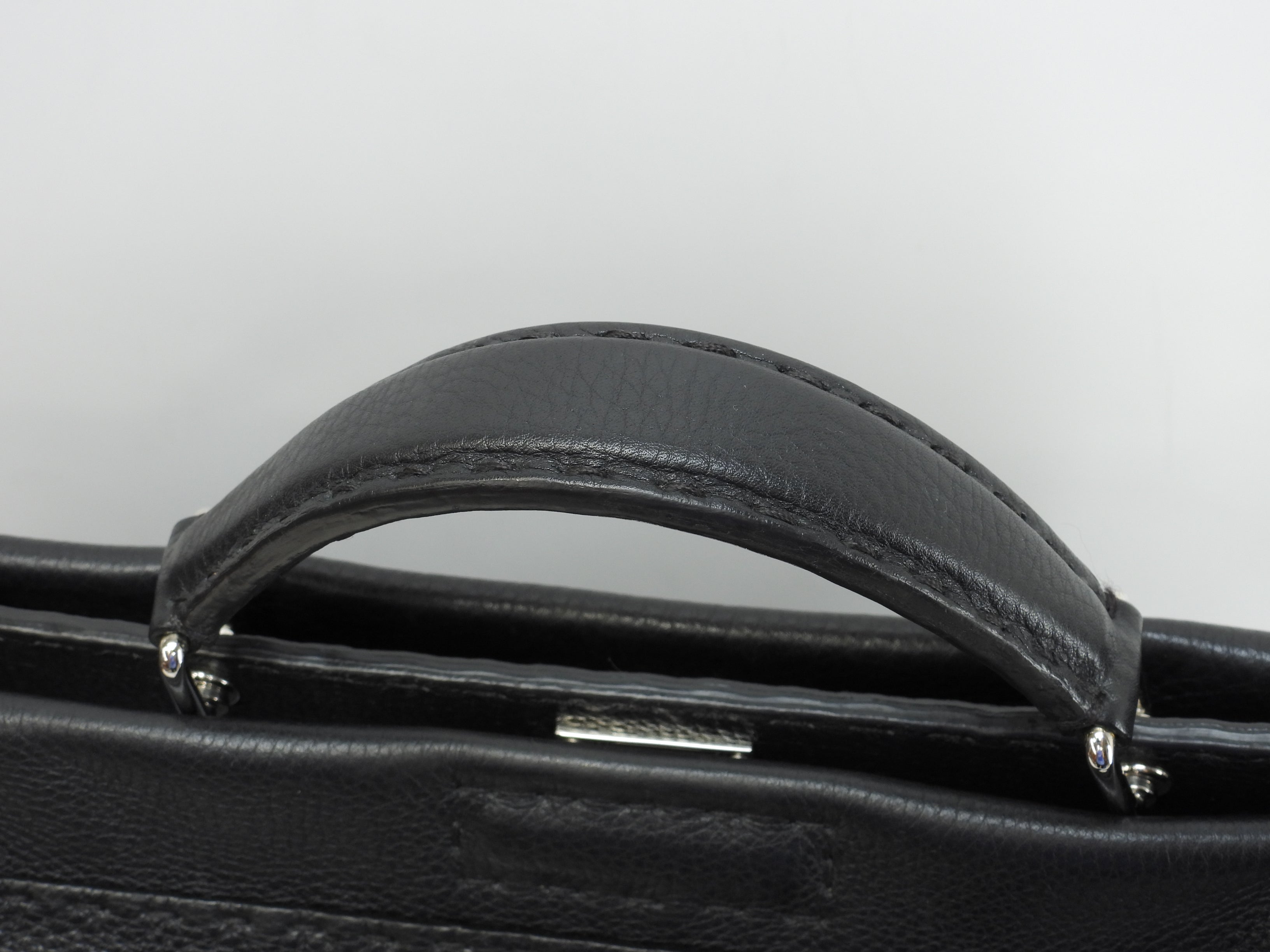 Fendi Peekaboo grande in pelle Selleria nera da uomo, borsa a mano, borsa da lavoro, condizioni eccellenti@ 20