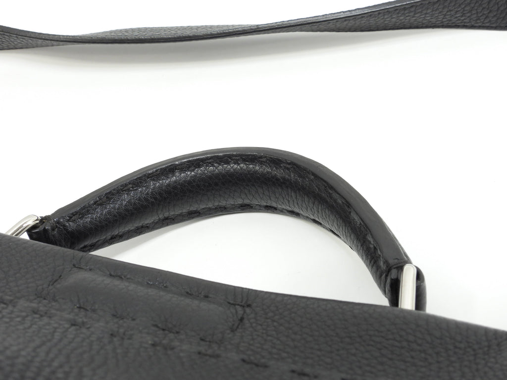 Fendi Peekaboo grande in pelle Selleria nera da uomo, borsa a mano, borsa da lavoro, condizioni eccellenti@ 20