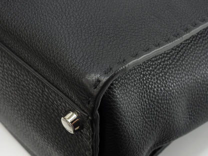 Fendi Peekaboo grande in pelle Selleria nera da uomo, borsa a mano, borsa da lavoro, condizioni eccellenti@ 20