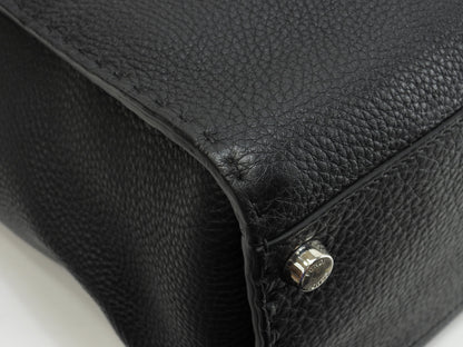 Fendi Peekaboo grande in pelle Selleria nera da uomo, borsa a mano, borsa da lavoro, condizioni eccellenti@ 20