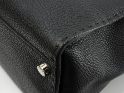 Fendi Peekaboo grande in pelle Selleria nera da uomo, borsa a mano, borsa da lavoro, condizioni eccellenti@ 20