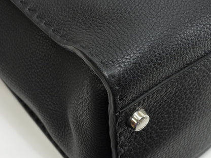 Fendi Peekaboo grande in pelle Selleria nera da uomo, borsa a mano, borsa da lavoro, condizioni eccellenti@ 20