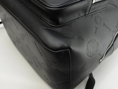 Berluti Zaino Time-Off in pelle nera Chevron, ottimo stato@G0261