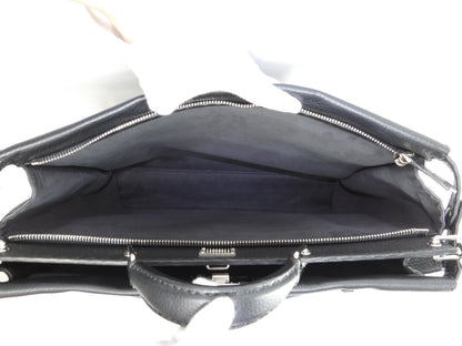 Fendi Peekaboo grande in pelle Selleria nera da uomo, borsa a mano, borsa da lavoro, condizioni eccellenti@ 20